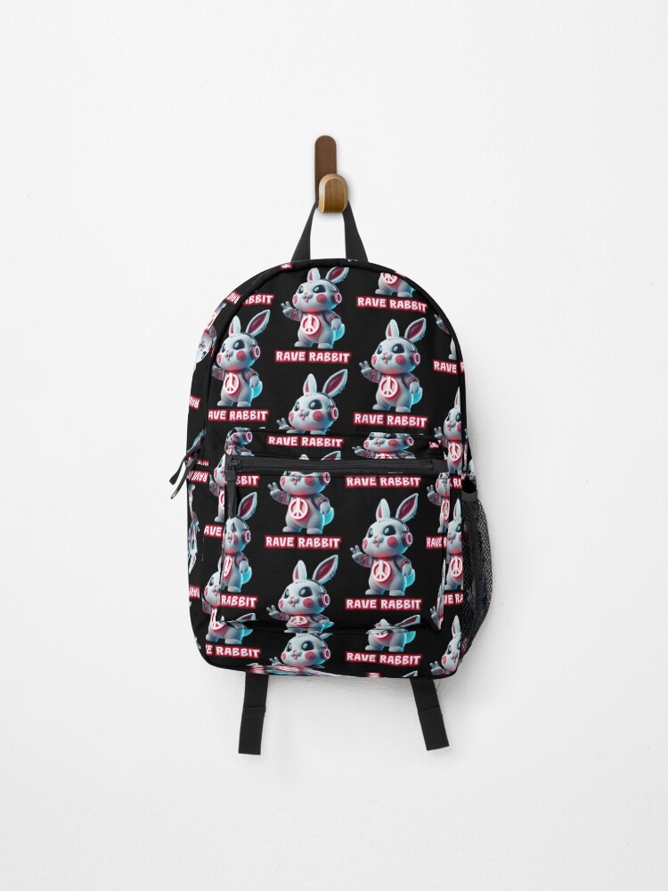 Thumbnail 1 of 3, Backpack, Rave Rabbit designed and sold by Psyberspace.