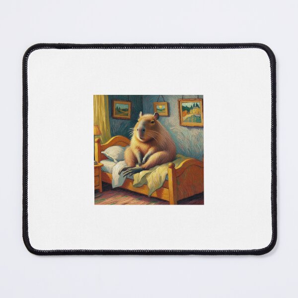 Item preview, Capybara ft. Van Gogh-Vincent`s Bedroom in Arles10 designed and sold by Capybara Art Lover.