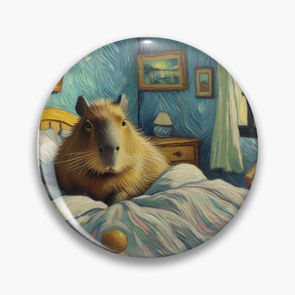 Item preview, Capybara ft. Van Gogh-Vincent`s Bedroom in Arles11 designed and sold by Capybara Art Lover.