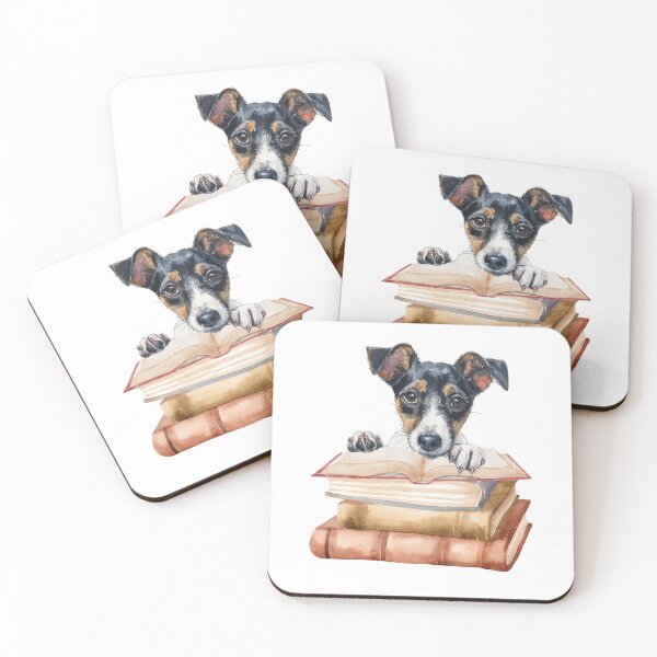 Item preview, Smooth Fox Terrier And Books designed and sold by TheAnimalZ00.