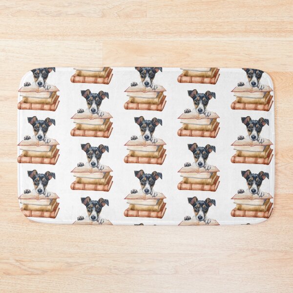 Item preview, Smooth Fox Terrier And Books designed and sold by TheAnimalZ00.
