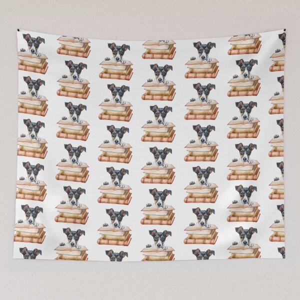 Item preview, Smooth Fox Terrier And Books designed and sold by TheAnimalZ00.