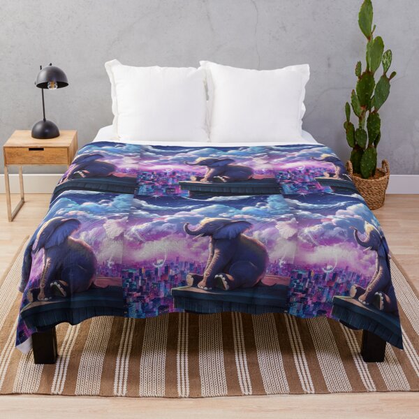 Item preview, Elephant Portrait. city view designed and sold by ElephantVibes.