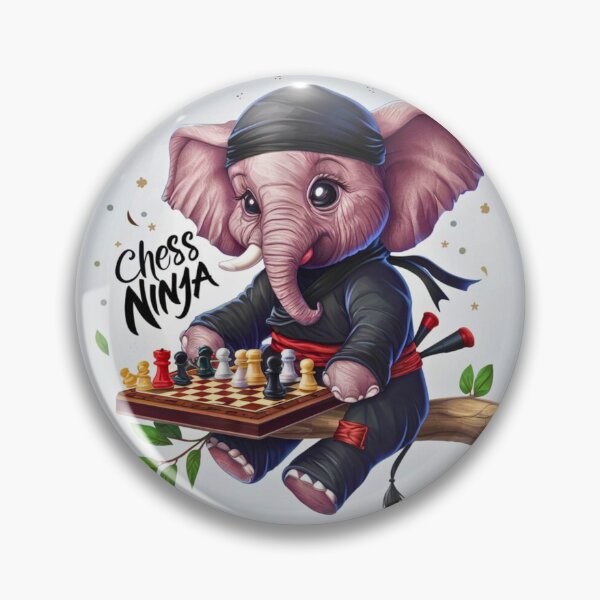 Item preview, Elephant Portrait. chess ninja designed and sold by ElephantVibes.