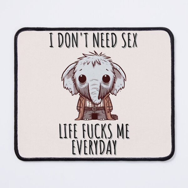 Item preview, Depressive Elephant designed and sold by LemuellTrends.