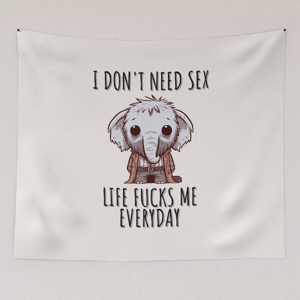 Item preview, Depressive Elephant designed and sold by LemuellTrends.