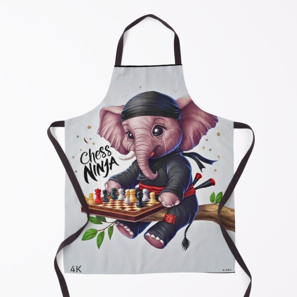 Item preview, Elephant Portrait. chess ninja designed and sold by ElephantVibes.