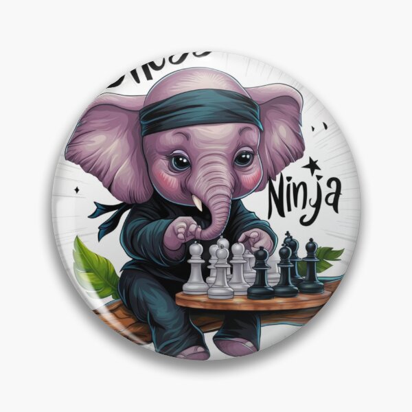 Item preview, Elephant Portrait. chess ninja designed and sold by ElephantVibes.