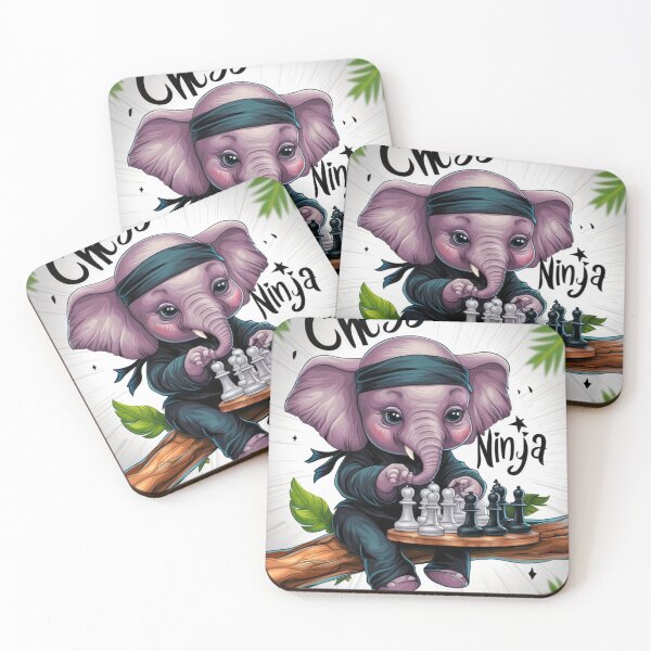 Item preview, Elephant Portrait. chess ninja designed and sold by ElephantVibes.