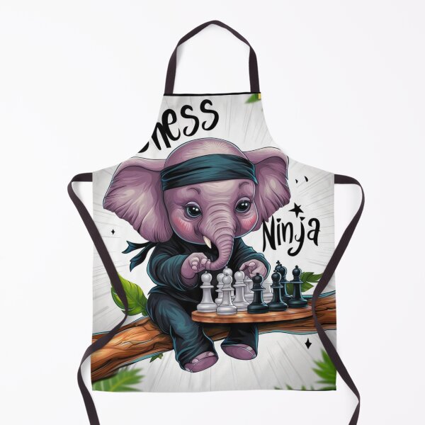 Item preview, Elephant Portrait. chess ninja designed and sold by ElephantVibes.