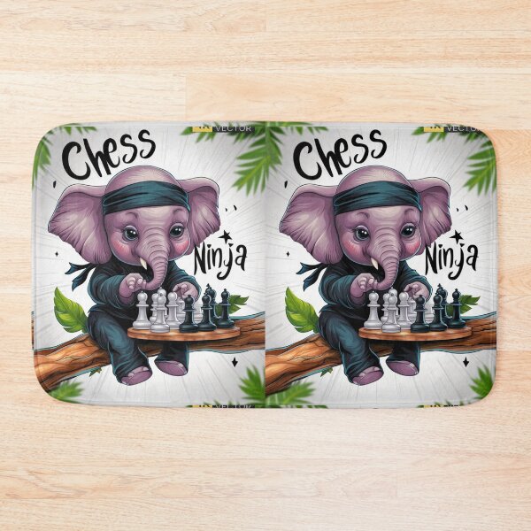 Item preview, Elephant Portrait. chess ninja designed and sold by ElephantVibes.