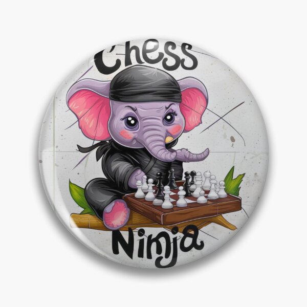 Item preview, Elephant Portrait. chess ninja designed and sold by ElephantVibes.