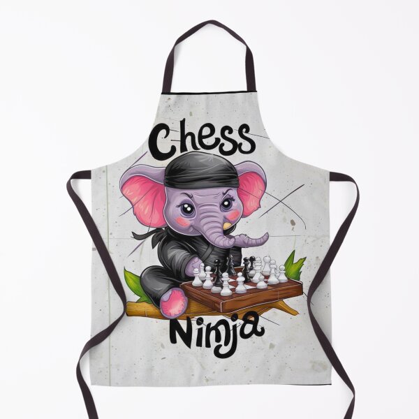 Item preview, Elephant Portrait. chess ninja designed and sold by ElephantVibes.