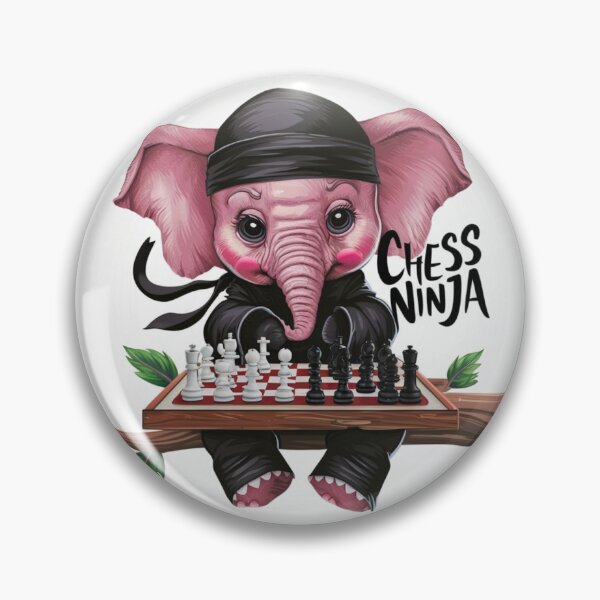 Item preview, Elephant Portrait. chess ninja designed and sold by ElephantVibes.