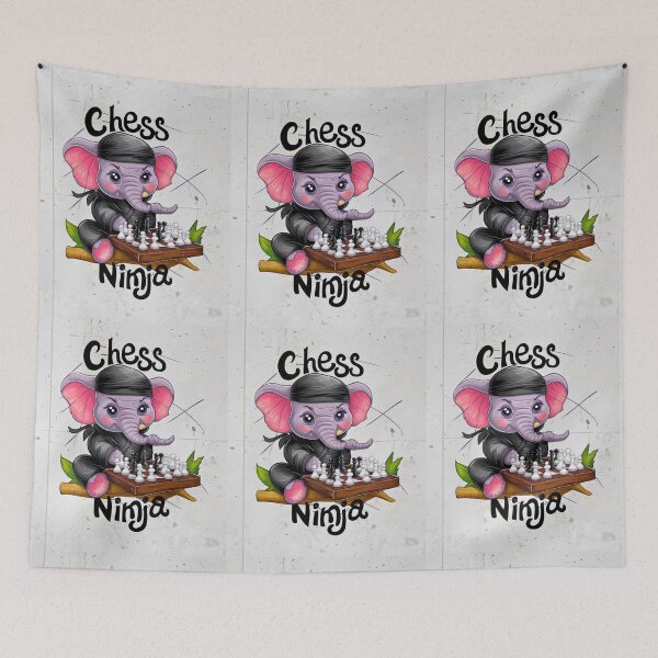 Item preview, Elephant Portrait. chess ninja designed and sold by ElephantVibes.