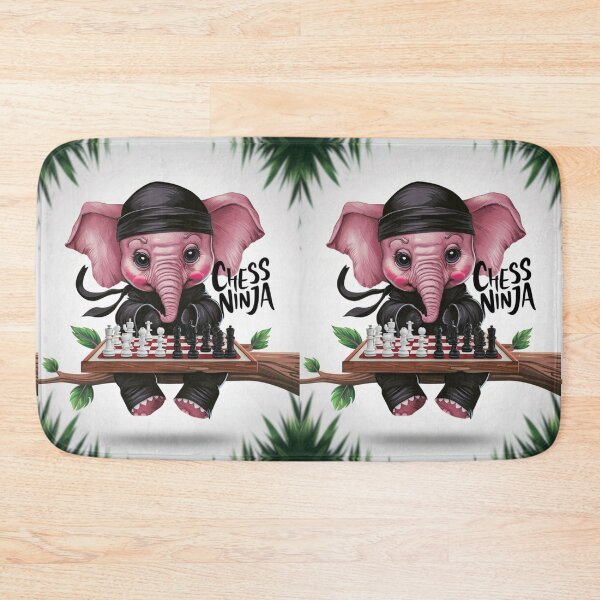 Item preview, Elephant Portrait. chess ninja designed and sold by ElephantVibes.