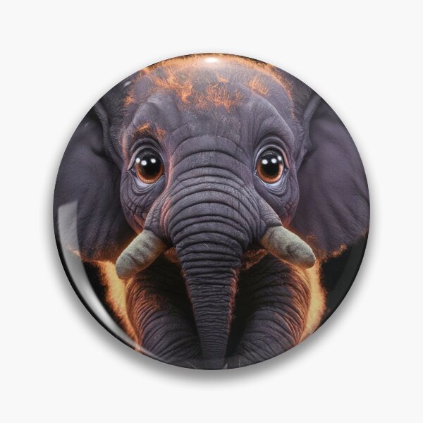 Item preview, Elephant Portrait. realistic photo, baby elephant designed and sold by ElephantVibes.