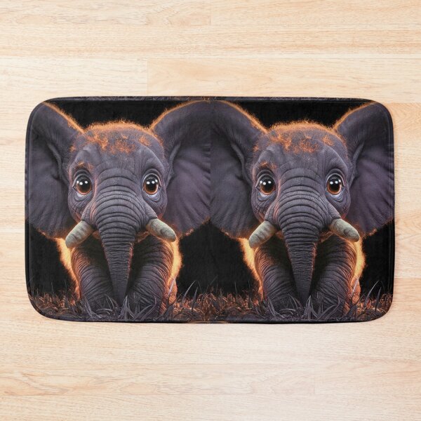 Item preview, Elephant Portrait. realistic photo, baby elephant designed and sold by ElephantVibes.