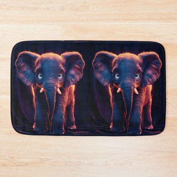 Item preview, Elephant Portrait. realistic photo, baby elephant designed and sold by ElephantVibes.