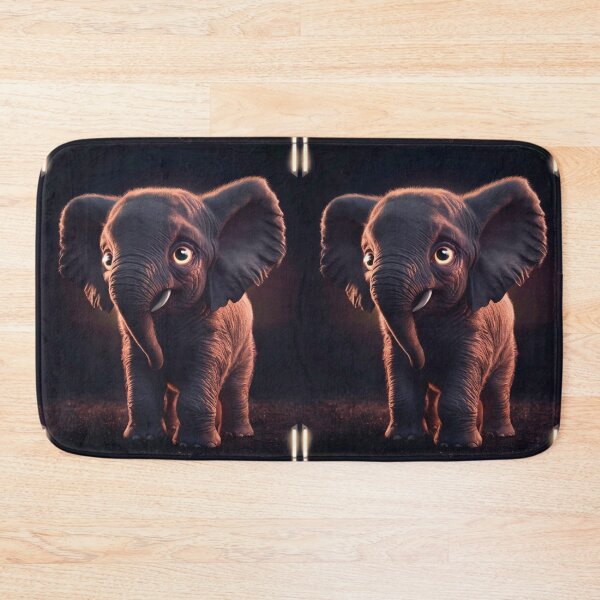 Item preview, Elephant Portrait. realistic photo, baby elephant designed and sold by ElephantVibes.