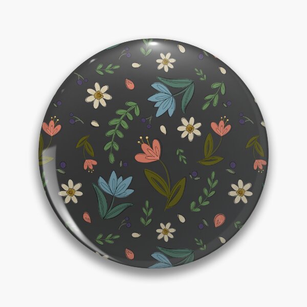 Item preview, Dark Floral Chalkboard Print designed and sold by serafineaandd.