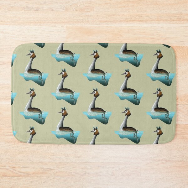 Item preview, Crested Grebe New Zealand Bird designed and sold by piedaydesigns.