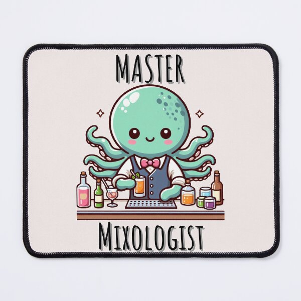 Item preview, Bartender Octopus designed and sold by LemuellTrends.