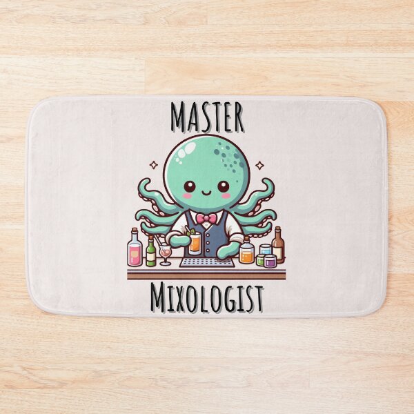 Item preview, Bartender Octopus designed and sold by LemuellTrends.