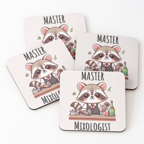 Item preview, Bartender Raccoon designed and sold by LemuellTrends.