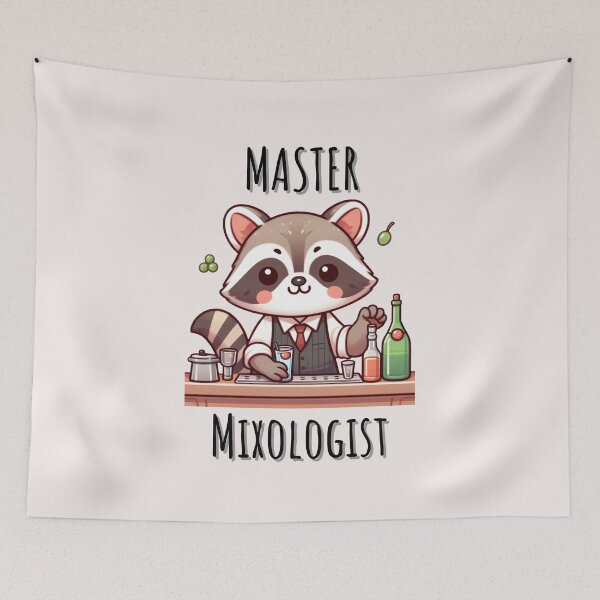 Item preview, Bartender Raccoon designed and sold by LemuellTrends.
