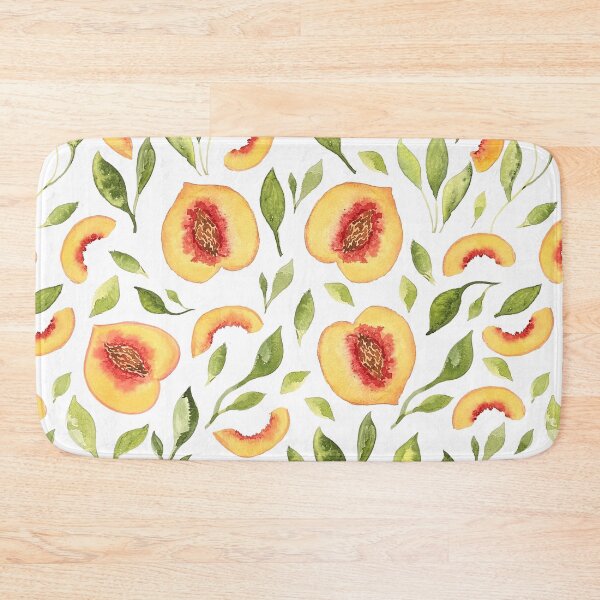 Item preview, Modern Watercolor Peaches Print designed and sold by serafineaandd.