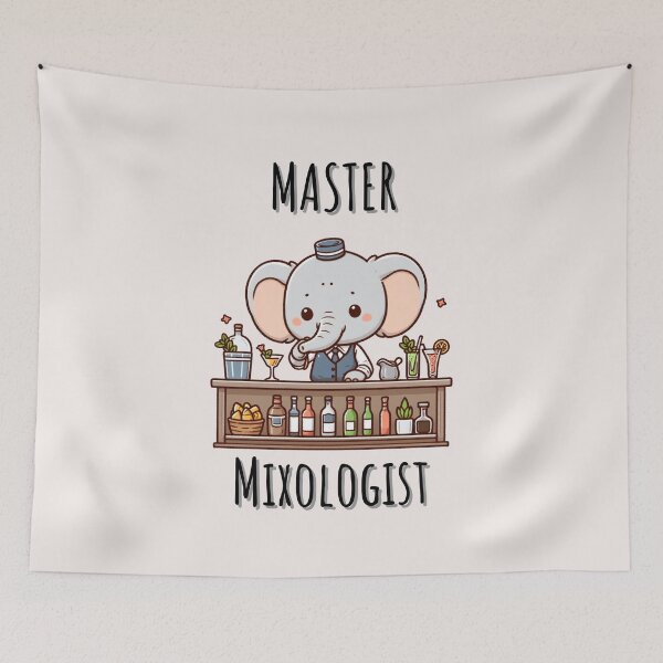 Item preview, Bartender Elephant designed and sold by LemuellTrends.