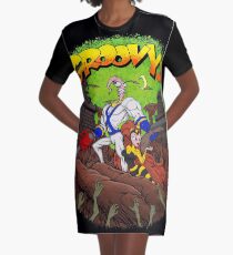 Earthworm Jim vs The Army of Darkness! Graphic T-Shirt Dress