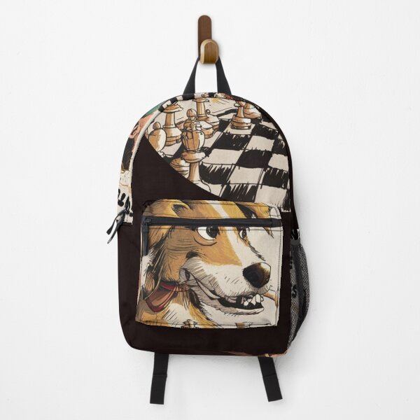 Item preview, FUNNY DOG PLAYING CHESS designed and sold by K-ART-STUDIO.