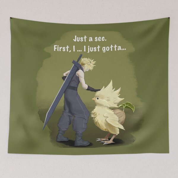 Item preview, Cloud petting chocobo chick - ff7 Rebirth designed and sold by Acoustic9cetra.