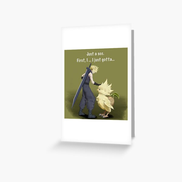 Item preview, Cloud petting chocobo chick - ff7 Rebirth designed and sold by Acoustic9cetra.
