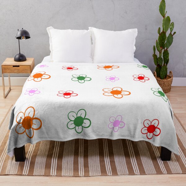 Item preview, Brigtly Colored Flowers-Simple Floral Pattern designed and sold by EWNDesigns.