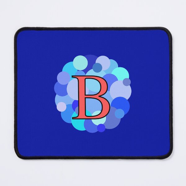Item preview, Blue Bubbles Upper Case Letter B Monogram designed and sold by MGonline.