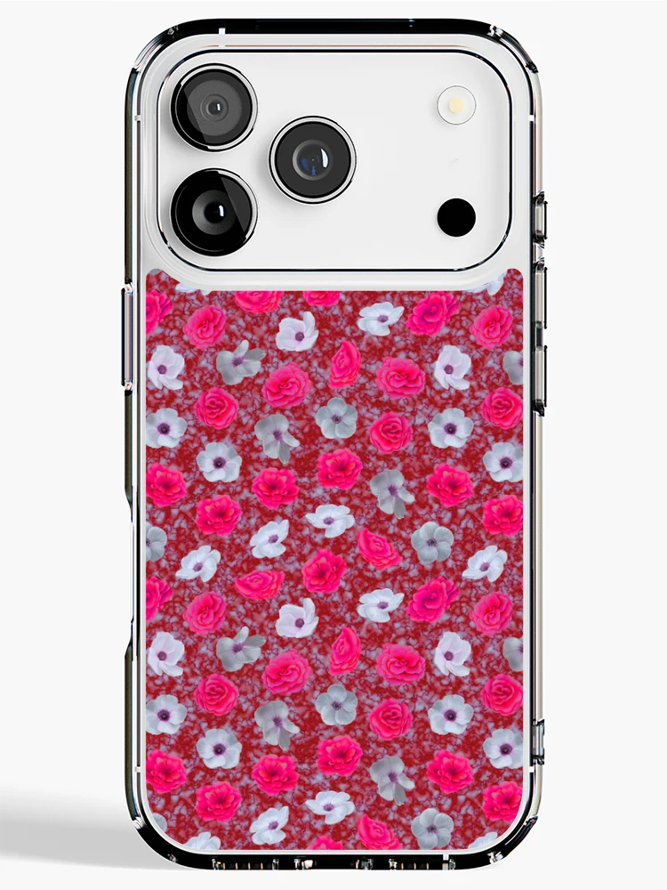Thumbnail 1 of 5, iPhone Case, Multi-Layered Roses Pattern 1 designed and sold by Gohan25.