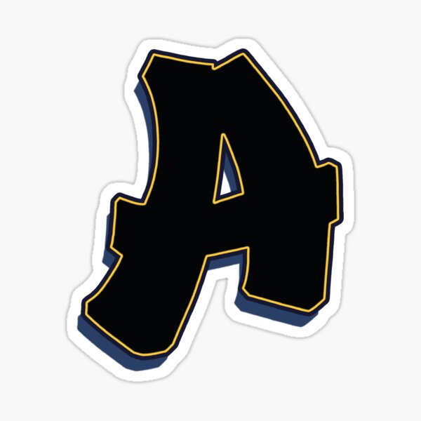 A - black / yellow Sticker