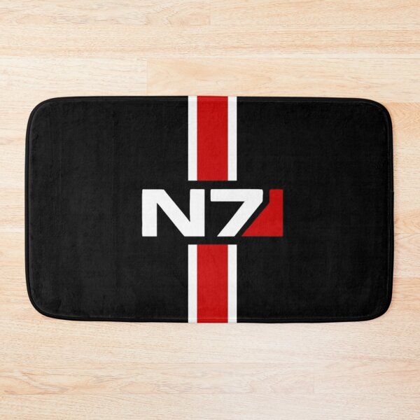 Item preview, N7 Logo with stripe Mass Effect video games designed and sold by CSDesignandGift.