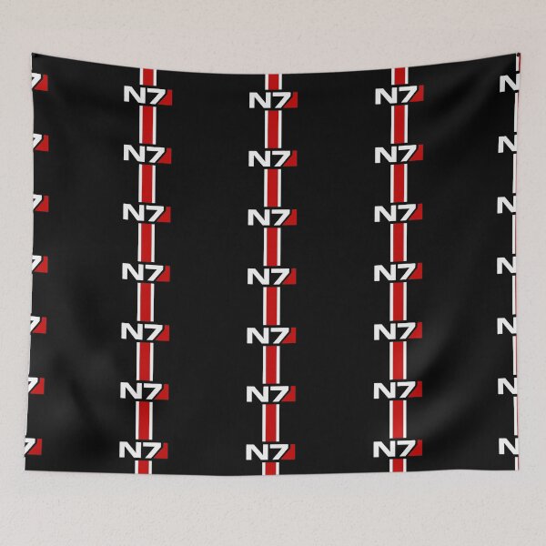 Item preview, N7 Logo with stripe Mass Effect video games designed and sold by CSDesignandGift.