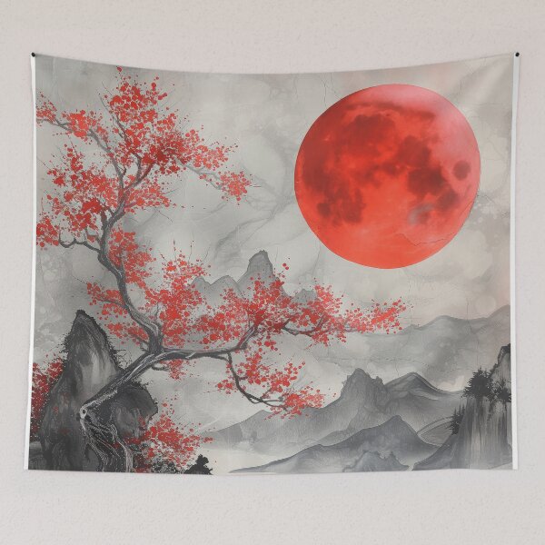 Item preview, Crimson Moon designed and sold by KyzArt01.
