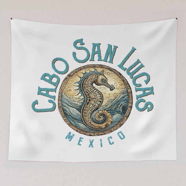 Item preview, Cabo San Lucas Mexico Seahorse Design designed and sold by Futurebeachbum.
