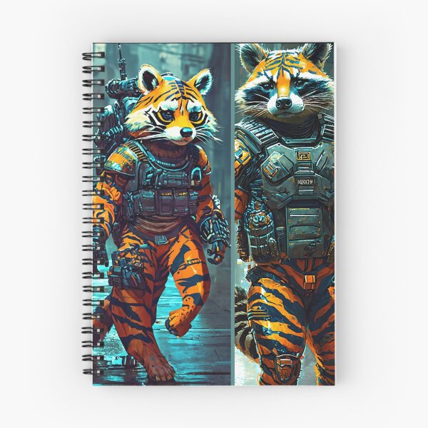 Item preview, Futuristic apocalypse raccoons designed and sold by Astralia.