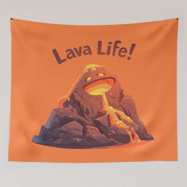 Item preview, Lava Life Happy Volcano designed and sold by SweetClicks123.