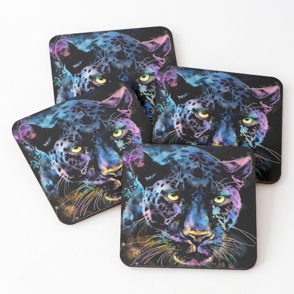 Item preview, Neon Leopard Hunting designed and sold by AM-Fine-Designs.