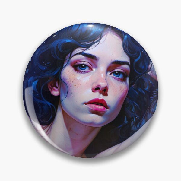 Item preview, Moonlit Intimacy: A Beautiful Woman's Dreamy Gaze designed and sold by Sanctum Icons.