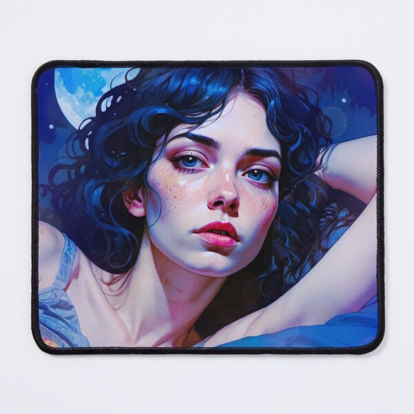 Item preview, Moonlit Intimacy: A Beautiful Woman's Dreamy Gaze designed and sold by Sanctum Icons.