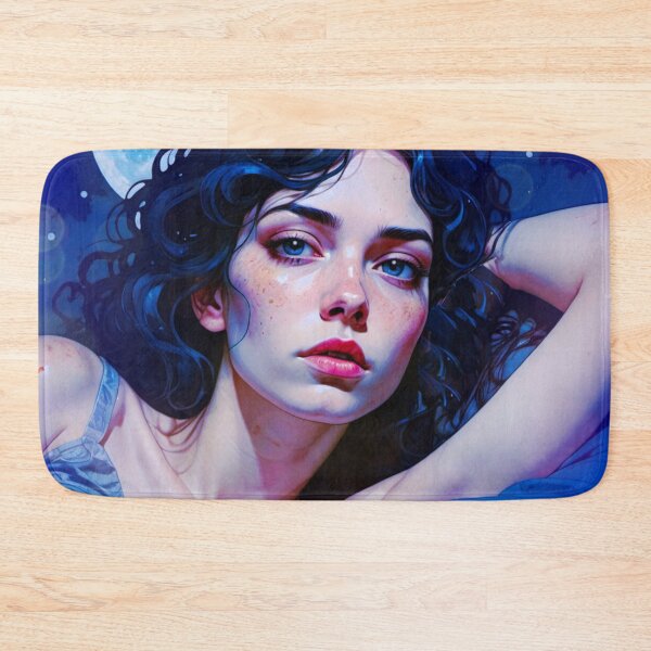 Item preview, Moonlit Intimacy: A Beautiful Woman's Dreamy Gaze designed and sold by Sanctum Icons.